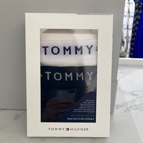 Tommy Hilfiger slips 2p wit-blauw
