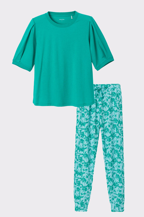 Lords&Lilies pyjamaset lange broek groen
