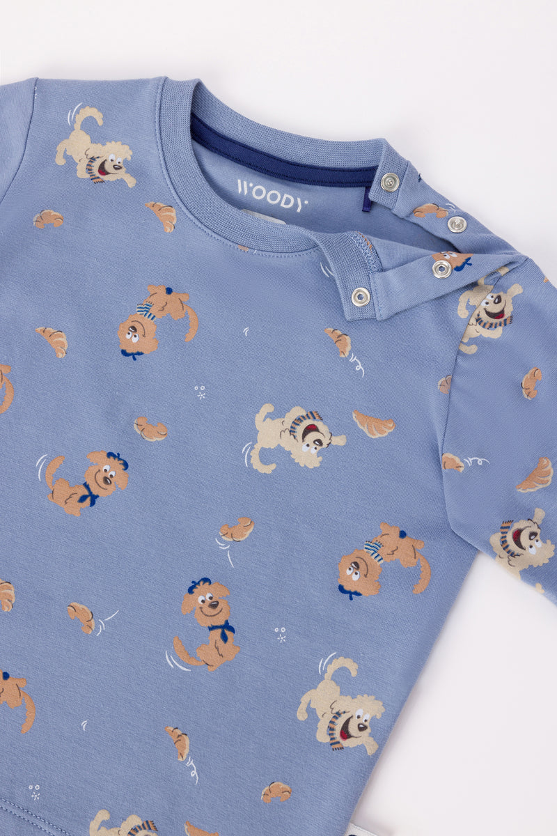 Woody boys pyjamaset baby first woody hondje