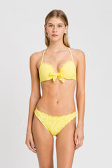 Twin set bikinitop met beugel yellow broderie anglaise