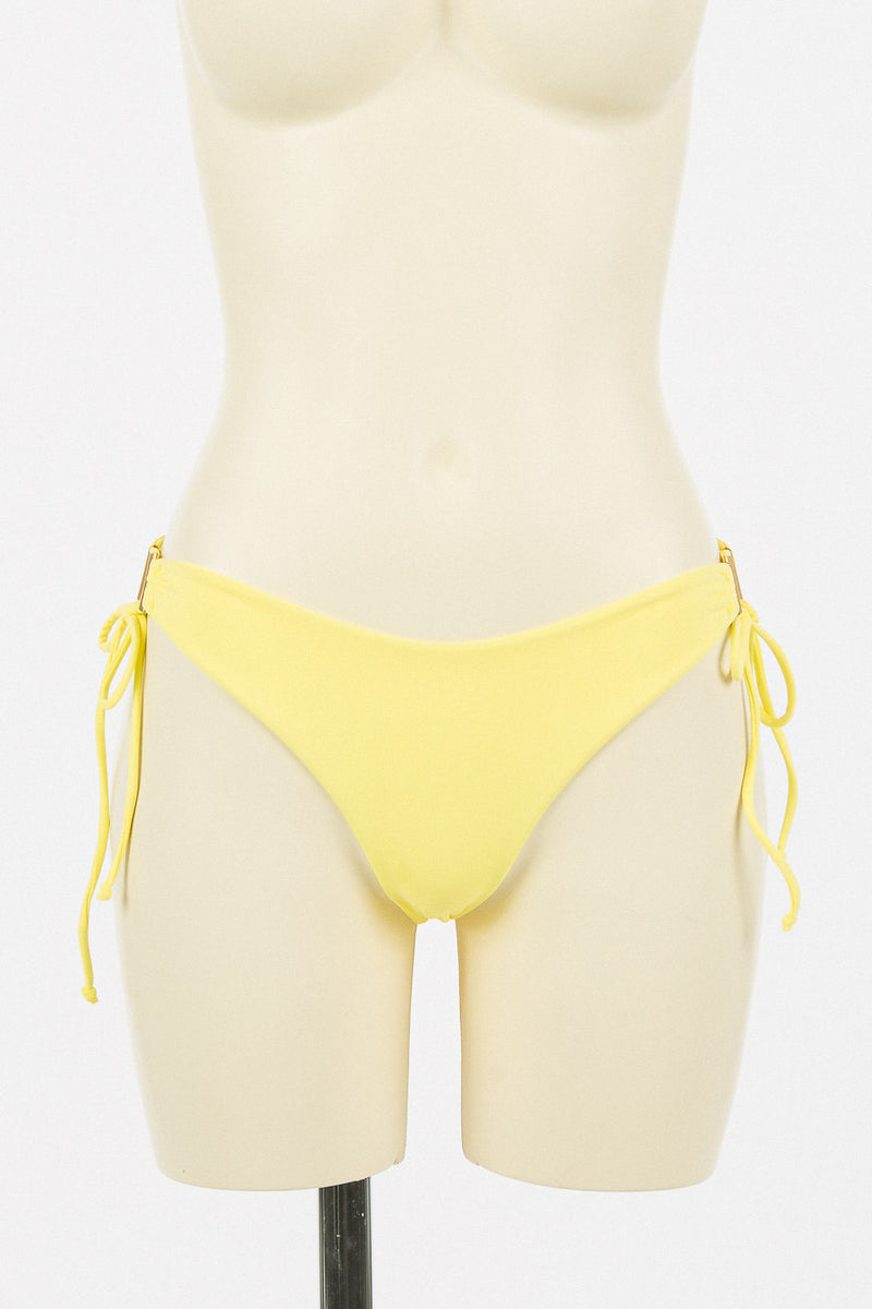 Twin Set bikinislip tanga geel met zijkoortjes
