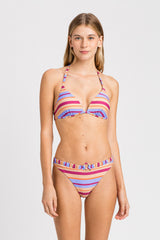 Twin Set triangel bikinitop striped