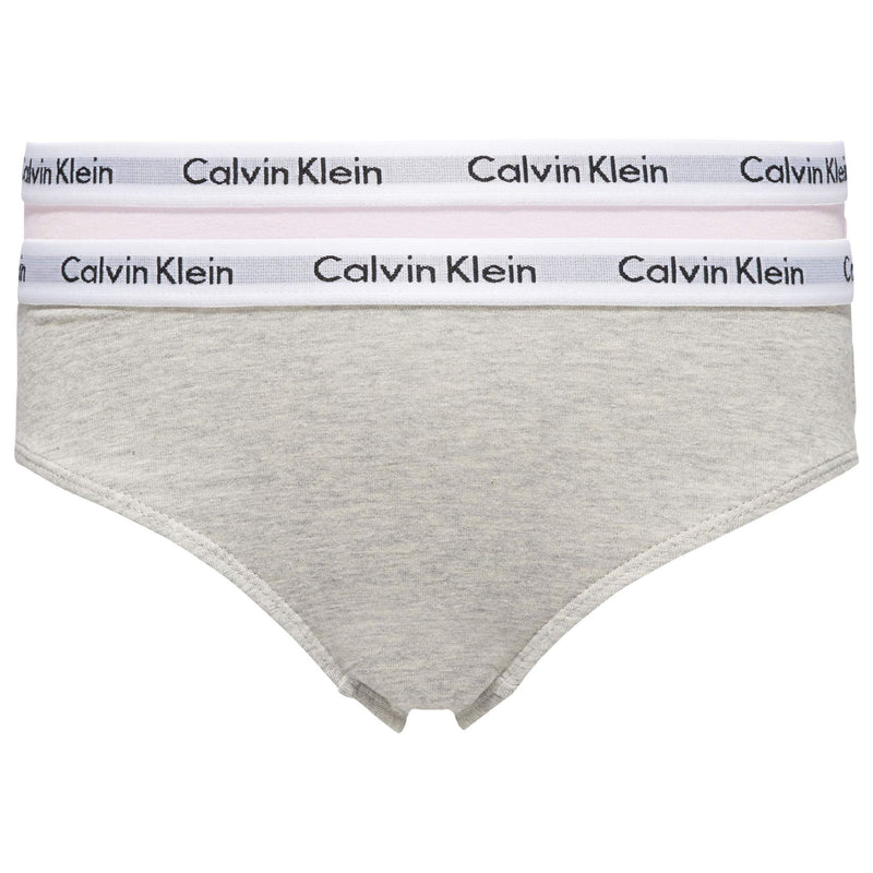 Calvin Klein 2-pack slips meisjes roos-grijs