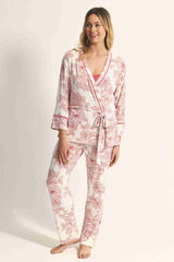 Promise 3-delige pyjama frambooskleur