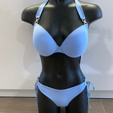 Twin Set bikinislip tanga placid blue met zijkoortjes